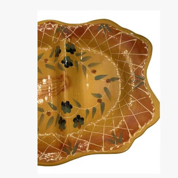 Cedre Rouge Romancing Provence Partitioned Ceramic Platter French Cntry Like New - Picture 4 of 13